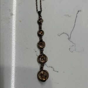 Chic Gold Drop Necklace